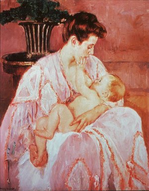 Mother Nursing her Baby