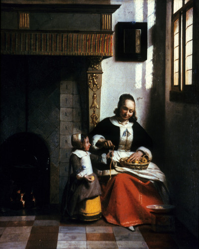 Woman Peeling Apples