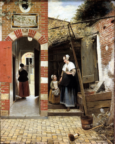 Courtyard of a House in Delft