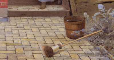 Woman and Maid in a Courtyard