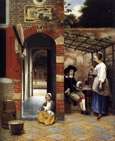 Courtyard of a House in Delft