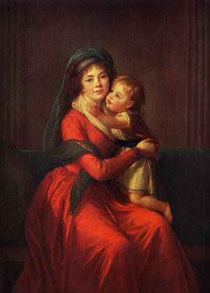 Portrait of Princess Alexandra Golitsyna and her Son